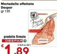 Despar Despar Mortadella Affettata offerta