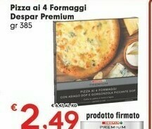 Despar Despar Premium Pizza Ai 4 Formaggi offerta