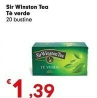 Despar Sir winston tea Tè Verde offerta