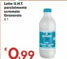 Despar Granarolo Latte UHT Parzialmente Scremato A Lunga Conservazione 1000 G(ml) offerta