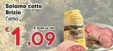 Eurospar Brizio Salame Cotto offerta