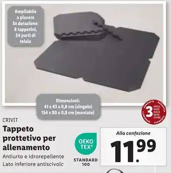 Lidl CRIVIT Tappeto prottetivo per allenamento offerta