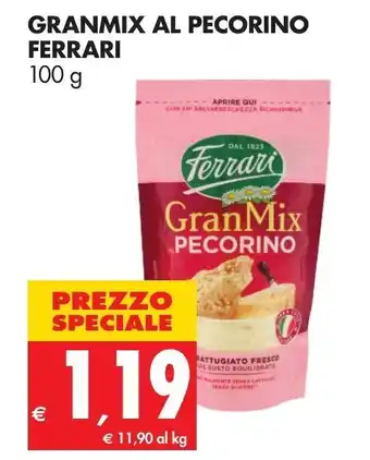 Tigros Ferrari Granmix Al Pecorino 100g offerta