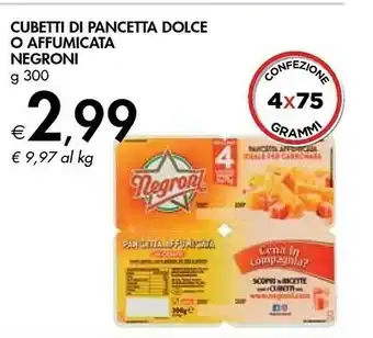 Bennet Negroni Wurstel offerta
