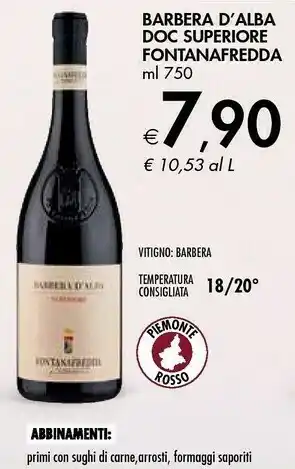 Bennet Fontanafredda BARBERA D'ALBA DOC SUPERIORE offerta