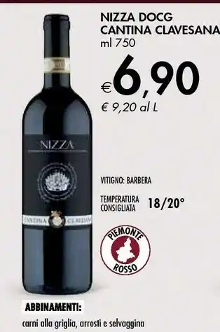 Bennet CANTINA CLAVESANA NIZZA DOCG offerta