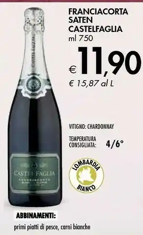 Bennet Franciacorta Spumante offerta