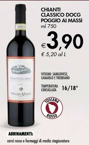 Bennet Chianti Classico Docg Poggio Ai Massi offerta