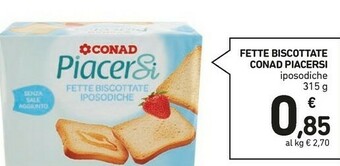 Conad Fette biscottate offerta