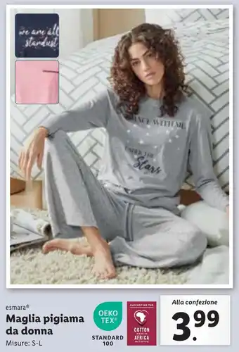 Lidl esmara Maglia pigiama da donna offerta