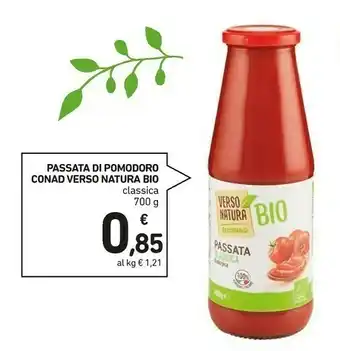 Conad Natura bio Passata di pomodoro offerta