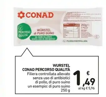 Conad Suni Wurstel offerta