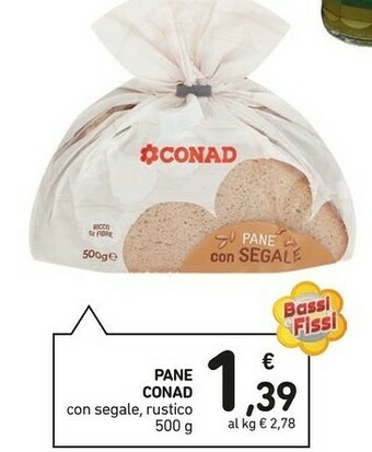 Conad Pane di segale offerta