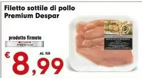 Despar Despar Filetto Sottile Di Pollo offerta