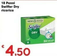 Despar Swiffer 18 Panni Dry Ricarica offerta