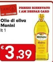 Despar Monini Olio Di Oliva 1000 G(ml) offerta