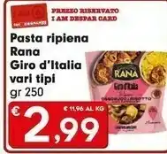 Despar Rana Pasta Ripiena Giro D'Italia offerta