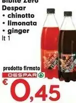 Despar Despar Bibite Zero Chinotto offerta