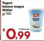 Despar Muller Yogurt Bianco Magro offerta