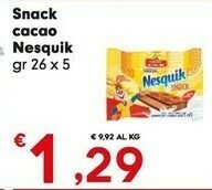Despar Nestlè Nesquik Snack Cacao 130 G(ml) offerta