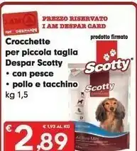 Despar Scotty Crocchette Per Piccola Taglia Con Pesce offerta