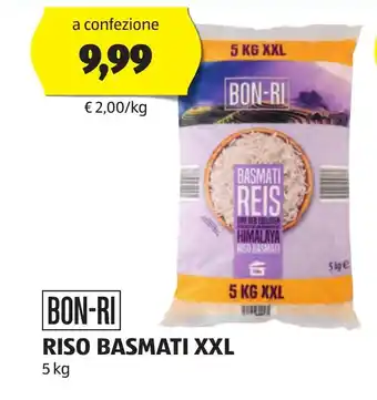 ALDI BON-RI RISO BASMATI XXL 5 kg offerta