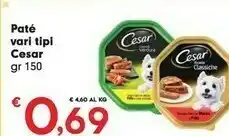 Despar Cesar Cibo per cani offerta
