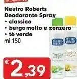 Despar Neutro Roberts Deodorante offerta