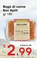 Despar Ragù Di Carne Bon Aptit offerta