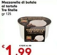 Despar Tre stelle Mozzarella Di Bufala Al Tartufo offerta