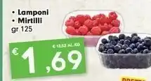 Despar Lamponi, Mirtilli offerta