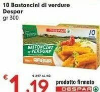 Despar Despar - Bastoncini Di Verdure 300 G(ml) offerta
