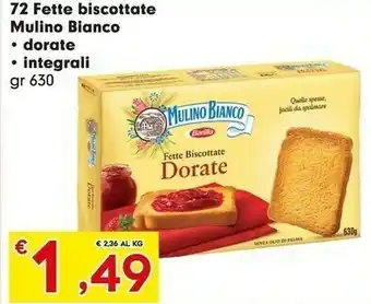 Despar Mulino Bianco Fette biscottate offerta