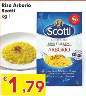 Despar Scotti Riso Arborio 1000 G offerta
