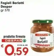 Eurospar Fagioli borlotti offerta