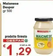 Eurospar Maionese offerta