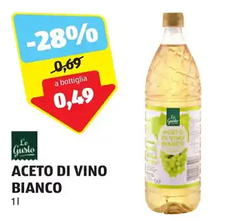 ALDI Le Gusto ACETO DI VINO BIANCO 1 l offerta