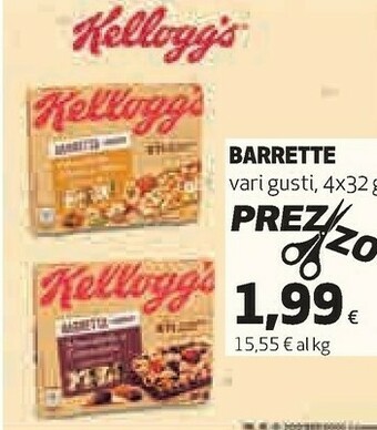 Coop Kellogg's Barrette offerta