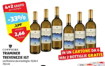 ALDI COPPIERE TRAMINER TREVENEZIE IGT 750 ml offerta