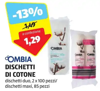 ALDI OMBIA DISCHETTI DI COTONE offerta
