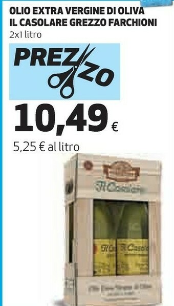 Coop Farchioni - Olio Extra Vergine Di Oliva Il Casolare Grezzo Naturale Biologico offerta