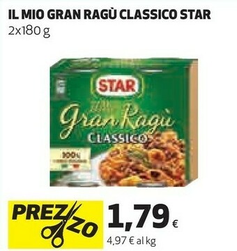 Coop Star Star - Il Mio Gran Ragù Classico 360 g(ml) offerta