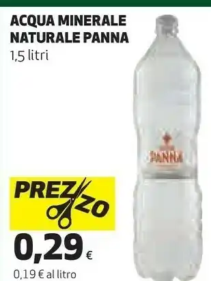 Coop Acqua panna Acqua Minerale Naturale 1500 G(ml) offerta