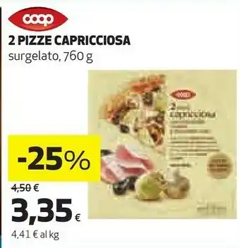 Coop Coop 2 Pizze Capricciosa 760g offerta
