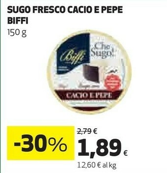Coop Biffi Sugo Fresco Cacio E Pepe offerta