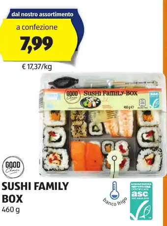ALDI GOOD Choice SUSHI FAMILY BOX 460 g offerta