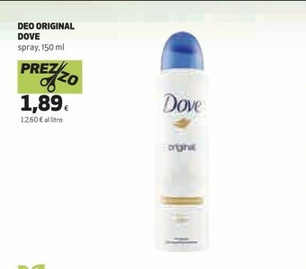 Coop Dove Original Donna Deodorante Spray 150 Ml offerta