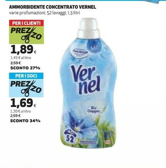 Coop Vernel Ammorbidente Concentrato offerta