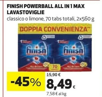 Coop Finish Powerball All In 1 Max Lavastoviglie offerta