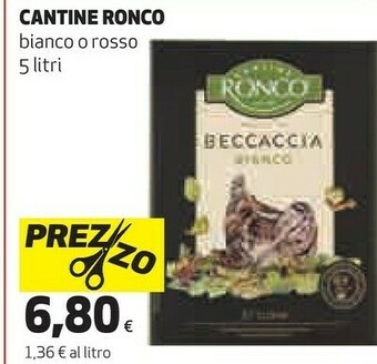 Coop Cantine ronco Bianco O Rosso offerta
